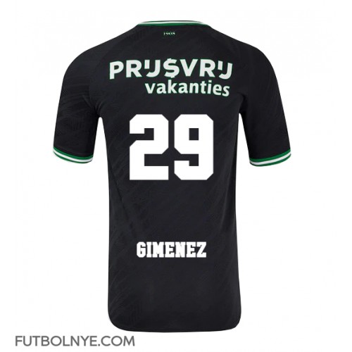 Camiseta Feyenoord Santiago Gimenez #29 Visitante Equipación 2024-25 manga corta